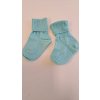 ponožky kojenecké ohrnovací letní světle zelené LOANA