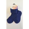 ponožky kojenecké ohrnovací tmavě modré LOANA