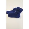 ponožky kojenecké ohrnovací tmavě modré LOANA