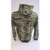 mikina pánská maskovací Camo Zipper camouglage green