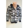 mikina pánská maskovací Camo Zipper camouglage gray