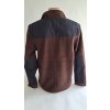 bunda kombinovaná unisex fleece kávová