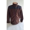 bunda kombinovaná unisex fleece kávová
