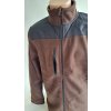 bunda kombinovaná unisex fleece kávová