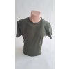 triko pánské military zelené krátký rukáv