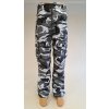 kalhoty zimní Loshan černobílý potisk