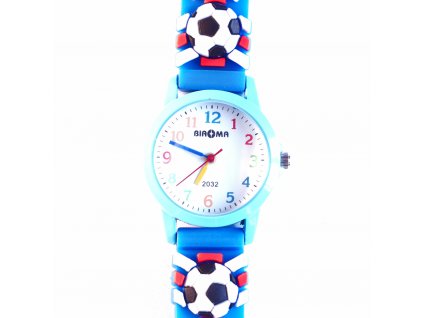 A1120 Dětské hodinky Fotbal modré