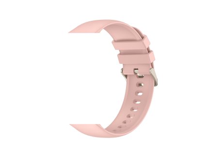 Interchangeable silicone strap ARMODD Prime 3 GPS pink with gold buckle (20mm)