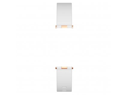 Interchangeable strap for ARMODD Candywatch Crystal 3 silicone white with gold buckle (18mm)
