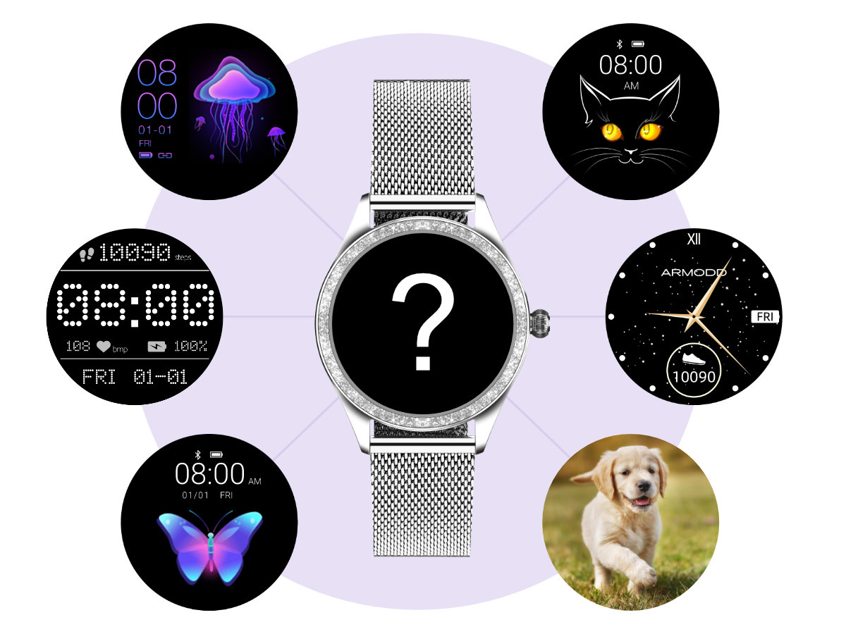 ARMODD Candywatch Crystal stříbrná