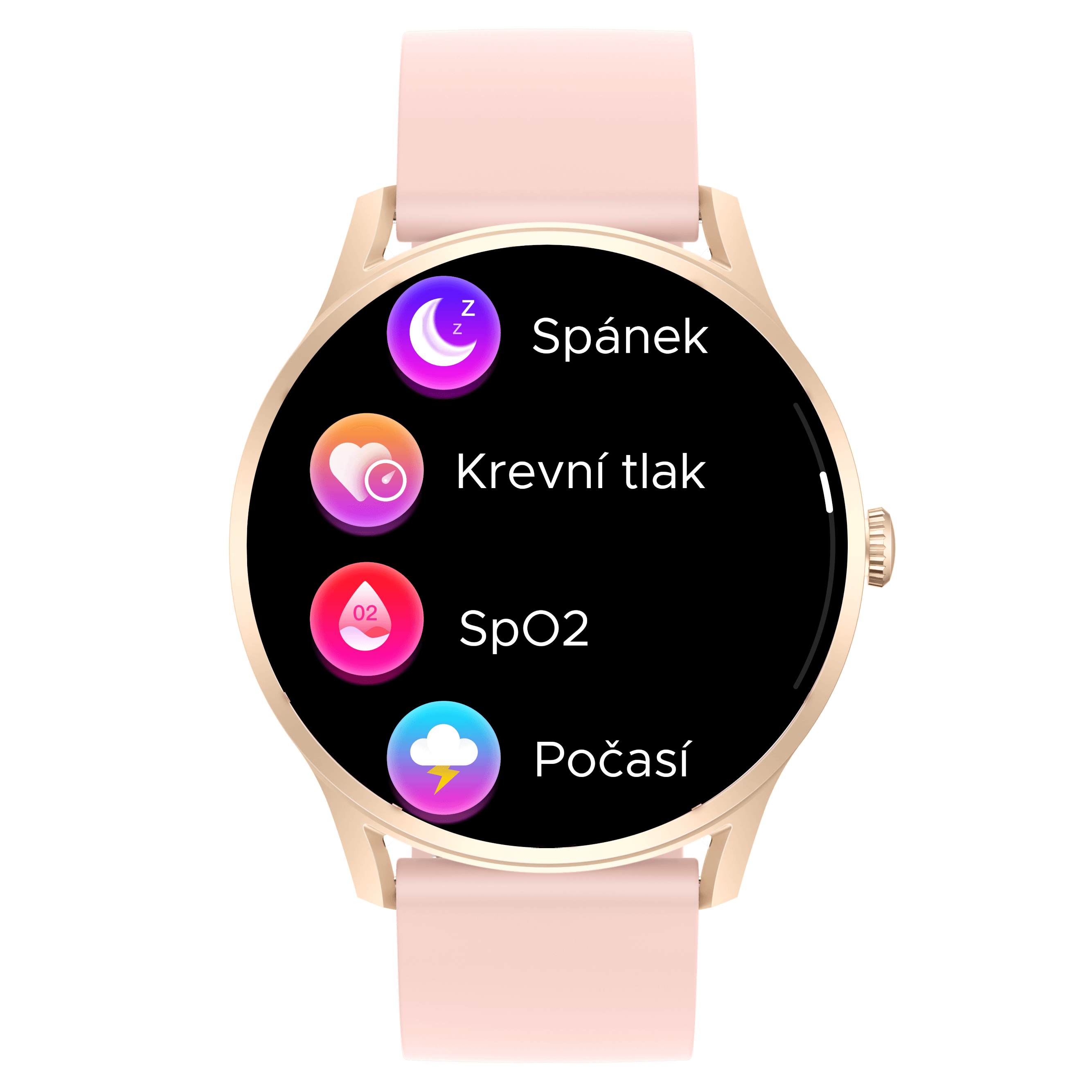 3-ARMODD Wristcandy 3, zlaté dámské chytré hodinky