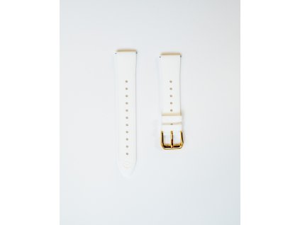 Correa ARMODD Candywatch Premium/Diamond 3, Crystal 2 silicona blanca con hebilla dorada (18 mm)