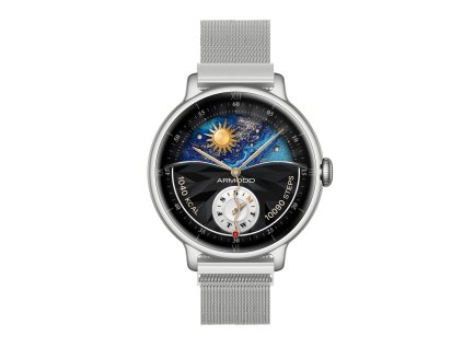 ARMODD Candywatch 5 GPS argento con cinturino in metallo + cinturino in silicone