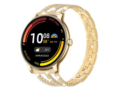 ARMODD Slim oro con cinturino in metallo sciliante + cinturino in silicone