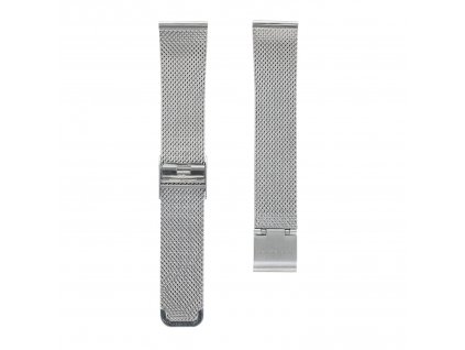 ARMODD Candywatch cinturino in metallo argento con fibbia (18mm)