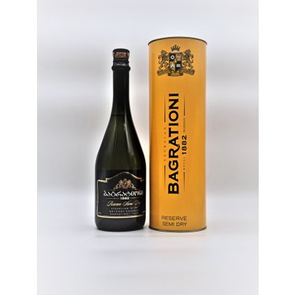 Bagrationi Reserve Semi Dry - polosuché bílé šumivé víno 0,75L 12%
