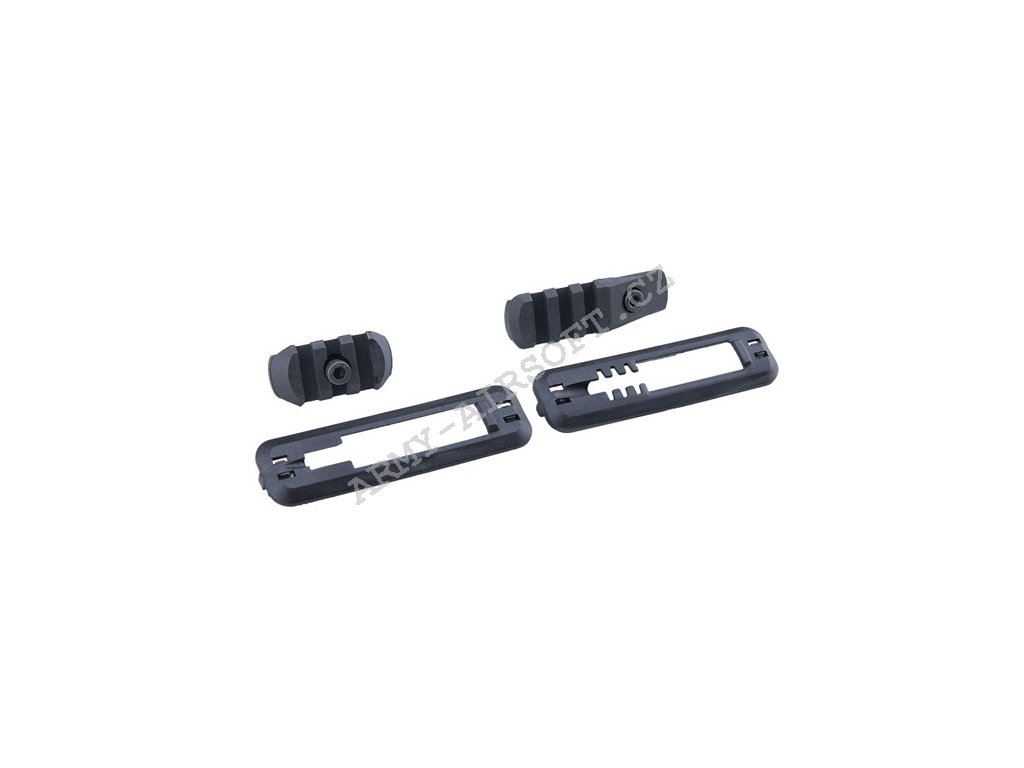RIS lišta s krytkou pro spínač černá pro Magpul - ACM  Airsoft