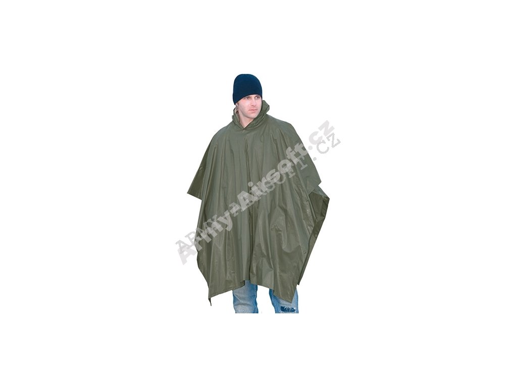 Pončo VINYL 1,5mm ZELENÉ  Maskáče