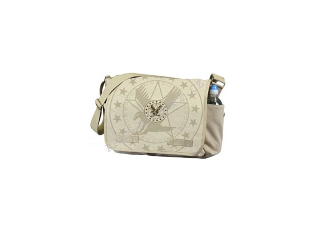 Taška VINTAGE EXPLODED ARMY EAGLE přes rameno KHAKI  Army shop
