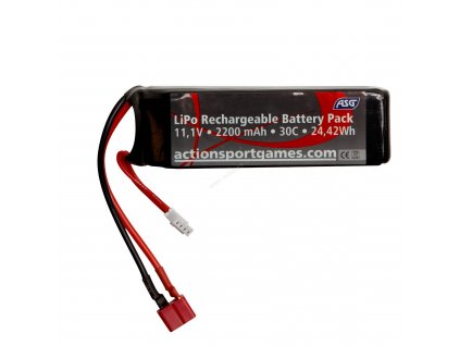 Akumulátor Li-Po 11,1V 2200mAh T-Dean - ASG  Airsoft