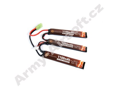 Baterie Li-Po Ultra Power CQB 11,1V 1100mAh 20/40C - Evolution Airsoft  Airsoft