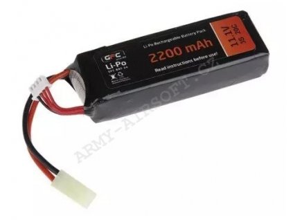 Akumulátor LiPo 11,1V 2200mAh 20/40C - GFC  Airsoft