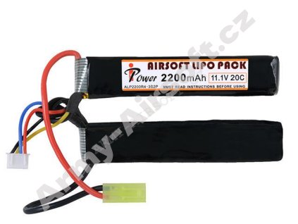 Akumulátor Li-Po 2200mAh 11,1V 20C CQB Tamiya - IPower  Airsoft