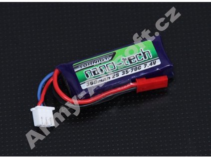 Akumulátor Li-Pol 7,4V/300mAh Nano-Tech (35-70C) AEP - TURNIGY  Airsoft