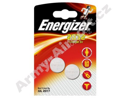 Baterie CR2032 Energizer 2ks  Airsoft