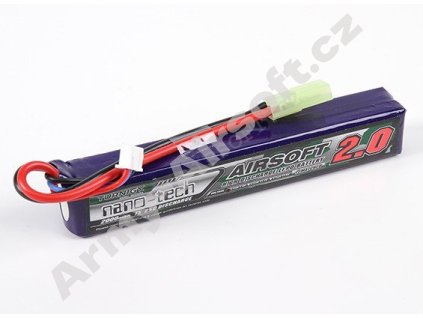 Akumulátor Li-Pol 7.4V/2000mAh Nano-Tech - TURNIGY Airsoft