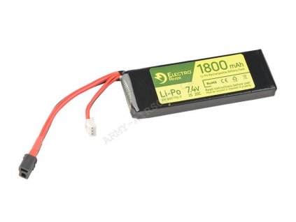 Akumulátor LiPo 7,4V 1800mAh 20/40C Dean-T konektor - Electro River  Airsoft