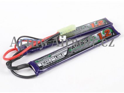 Akumulátor Li-Pol 7.4V/1200mAh Nano-Tech CQB - TURNIGY  Airsoft