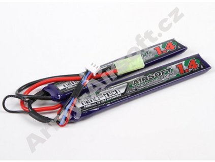 Akumulátor Li-Pol 7.4V/1400mAh Nano-Tech (15-25C) CQB - TURNIGY  Airsoft