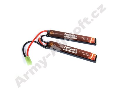 Baterie Li-Po Ultra Power CQB 7,4V 2000mAh 20/40C - Evolution Airsoft  Airsoft