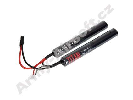 Akumulátor Li-Ion 7,4V 6000mAh - Mini CQB s Tamiya konektorem - TITAN  Airsoft