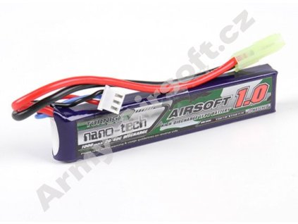Akumulátor Li-Pol 7.4V/1000mAh Nano-Tech (20-40C) - TURNIGY  Airsoft