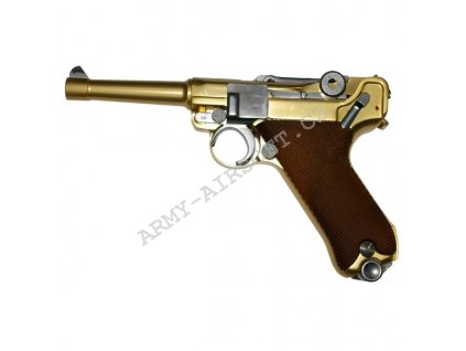 P.08 short Gold kov WE  Airsoft