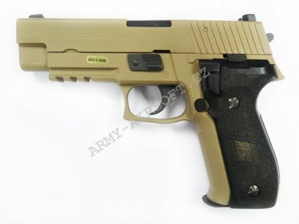 SIG P226 MK25 TAN - celokov, blowback - WE  Airsoft