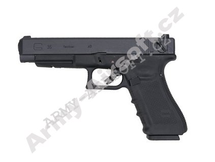 Glock 35 Gen4 - černý, kovový závěr, blowback - WE  Airsoft