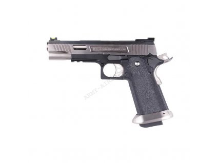 Airsoft pistole HI - CAPA 5.1. WET REX Long, blowback (stříbrný) - WE  Airsoft
