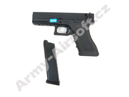 Airsoft pistole R18C (G002A-B) Gen3 - kovový závěr, blowback, černý (SK vlajka) -WE  Airsoft