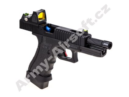 Airsoft pistole EU17  plus  BDS, černá - VORSK  Airsoft