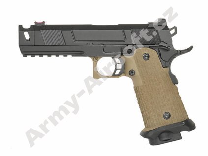 Airsoft pistole R501, Colt 1911 HI-CAPA - TAN - ARMY ARMAMENT  Airsoft