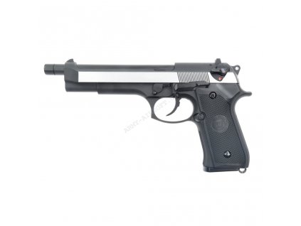 Airsoftová pistole M92L Dual tone celokov, blowback - WE  Airsoft