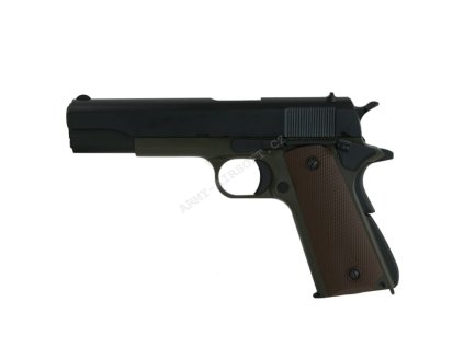 Airsoft pistole Works 1911 OD - KJ Works  Airsoft