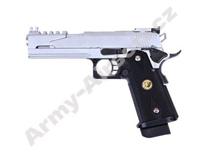 Airsoft pistole Hi-Capa Dragon 5.1 B CO2 Stainless, blowback, celokov - WE  Airsoft