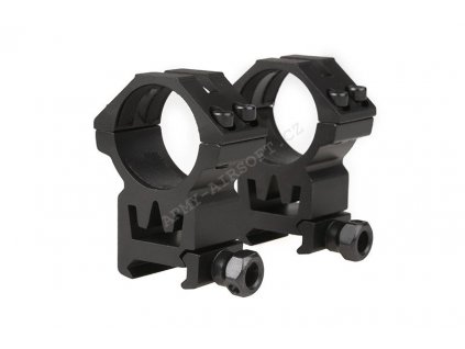 Montážní kroužky vysoké s podhledem 30 mm - Theta Optics  Airsoft