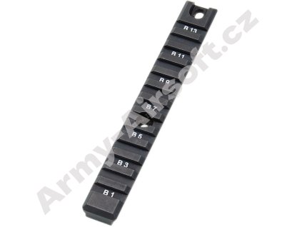 Montáž lišta 22mm o délce 155mm  Airsoft