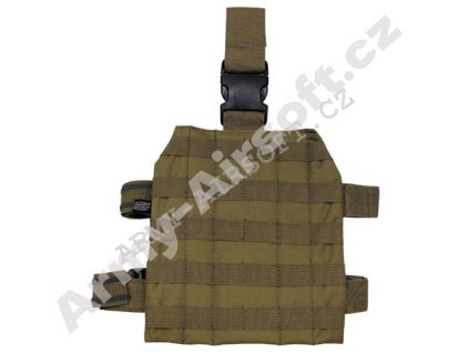 Stehenní panel MOLLE System na nohy, pískový - MFH  Airsoft