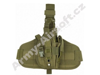 Stehenní pouzdro na pistoli MOLLE Zelené - MFH  Airsoft